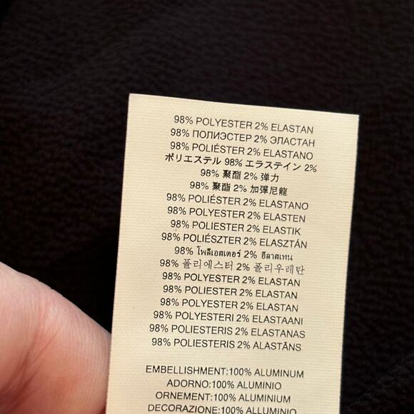 Michael Kors Wms XS Black Studded Sleeveless Tunic Blouse Flowy Moto Social - Picture 10 of 11